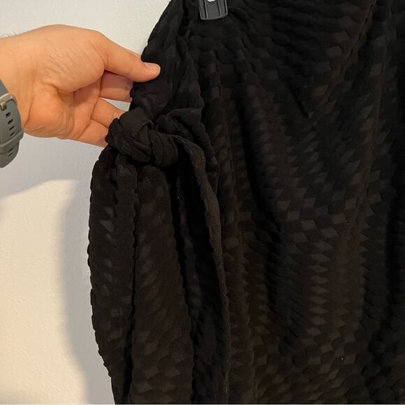 New Good American Leg Days Sarong Black Beach Swim Cove Up Women's size 2X-5X - Picture 3 of 4